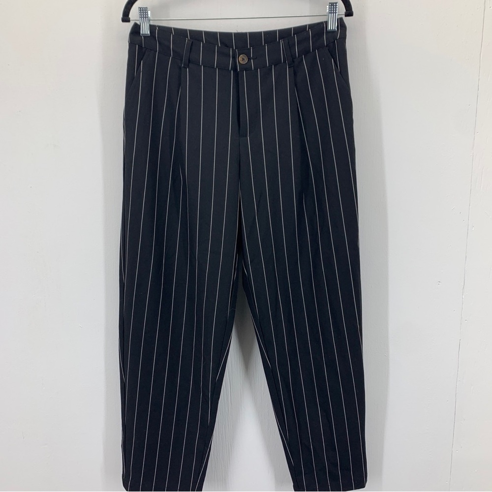 future collective kahlana‎ barfield brown womens 6 pants trpusers striped belted